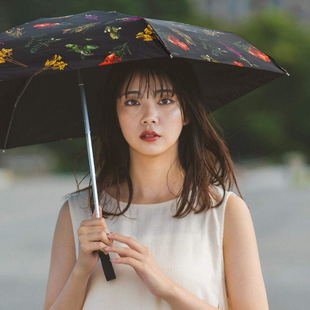 wpc양산 암막 99.99차단 플라워 프린트 미니 5단양산 PLP001-102