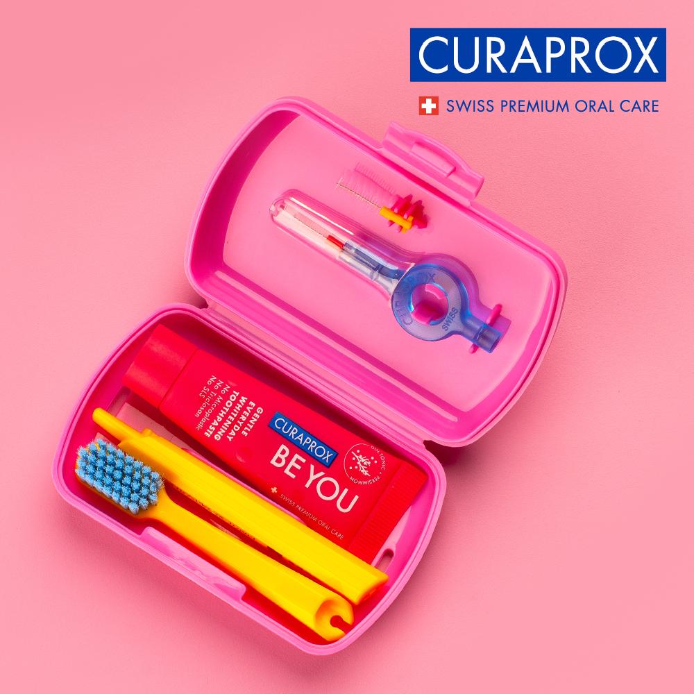 큐라프록스 트래블세트 (CS5460칫솔+비유치약+치간칫솔) 여행용 휴대용칫솔