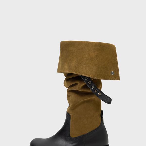 AEGI SLOUCHY KNEE-HIGH BOOT_BEIGE SUEDE