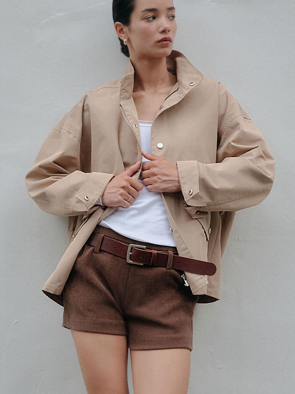MORI CORDUROY SHORTS_BROWN