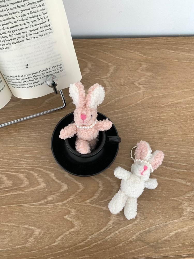 Curly Rabbit Keyring (뽀글 토끼 키링)