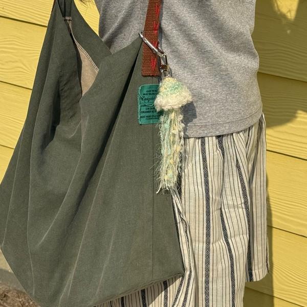 jellyfish keyring - Lemon Green