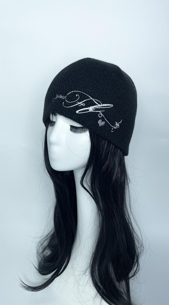 론론 HAND STITCH TROOPER KNIT BEANIE BLACK - 위시버킷