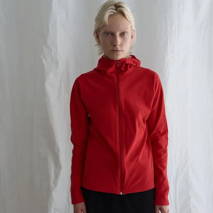 FLEECE ZIP-UP HOODIE (red)