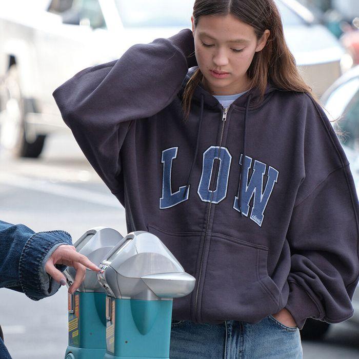 LOW SOFT SWEAT ZIP-UP HOODIE_CHARCOAL_LC251TS12CC