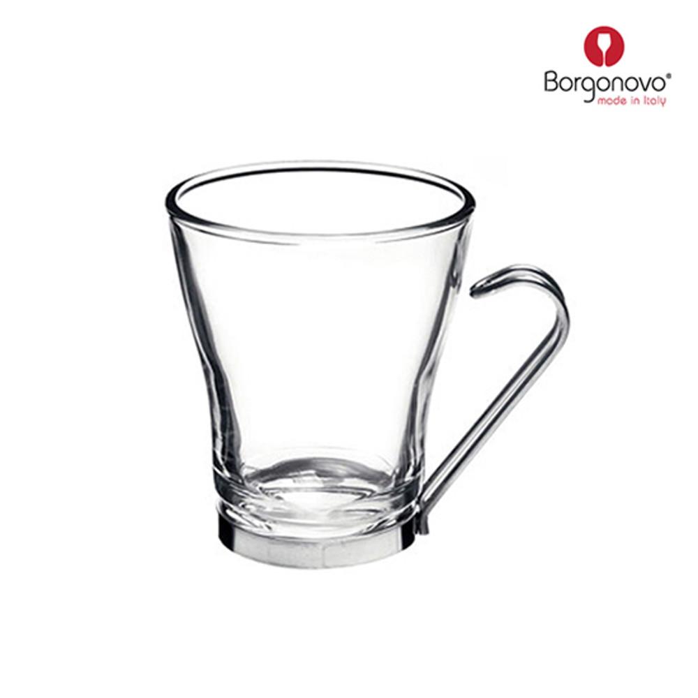 보르고노보 스텐 카푸치노잔 220ml/유리컵 유리머그 스텐유리머그
