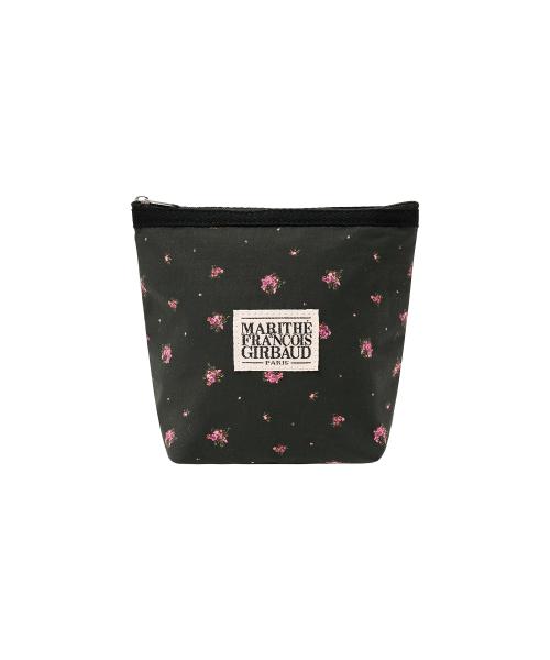 CLASSIC LOGO VINTAGE FLOWER POUCH black