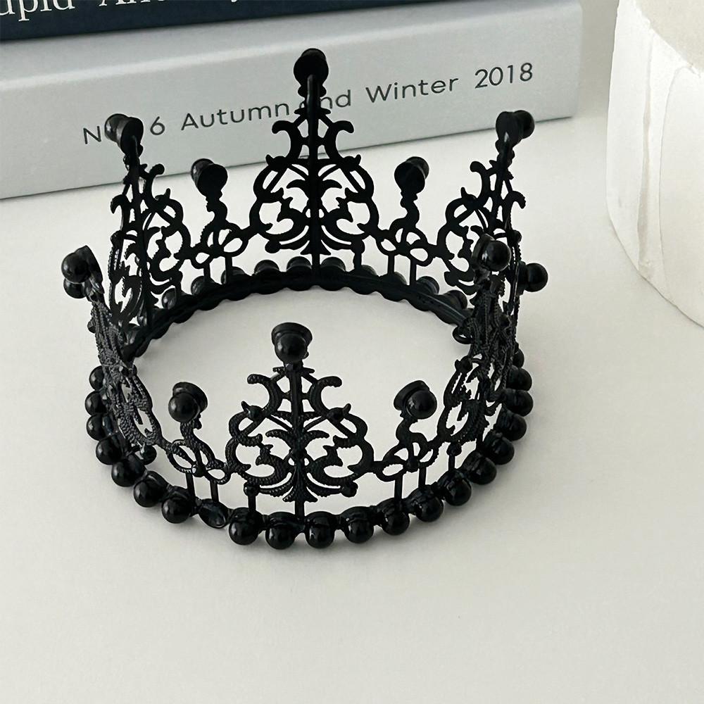 블랙티아라 웨딩 티아라 진주 왕관 당일출고