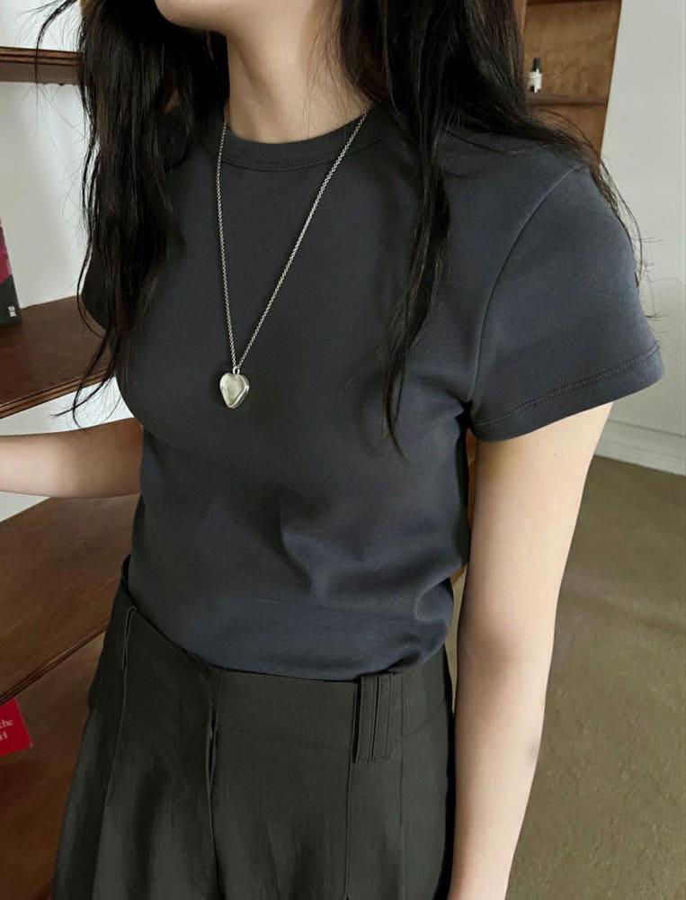 MEANING ROUND T-SHIRT 미닝 라운드 티셔츠