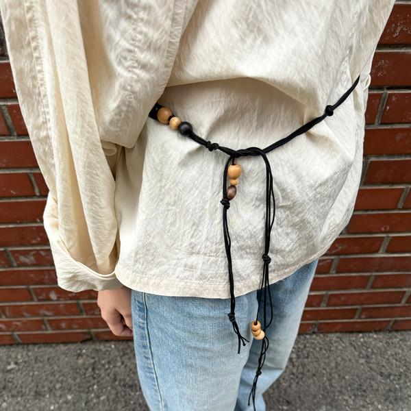 Lump Knot Belt - black / 10월 24일 출고