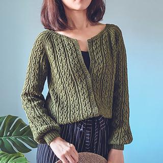 Mimosa Cardigan pattern by Irene Lin