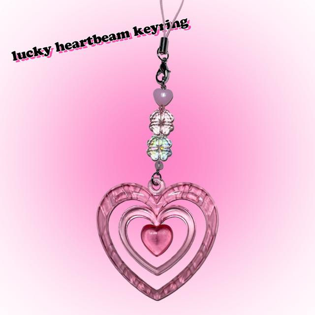 비즈키링 ver71 lucky heartbeam beaded keyring [01] 4colors 행운 하트빔 키링 [렛채스튜디오]