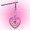 비즈키링 ver71 lucky heartbeam beaded keyring [01] 4colors 행운 하트빔 키링 [렛채스튜디오]