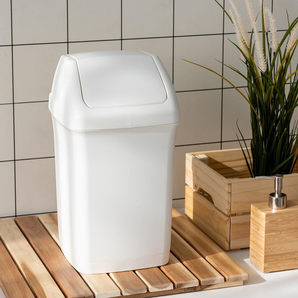 블랑 사각푸쉬 휴지통 12L / 인테리어 휴지통, 욕실 휴지통