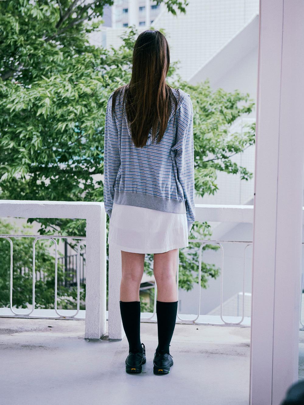 SHIRRING STRING DRESS_OFF WHITE