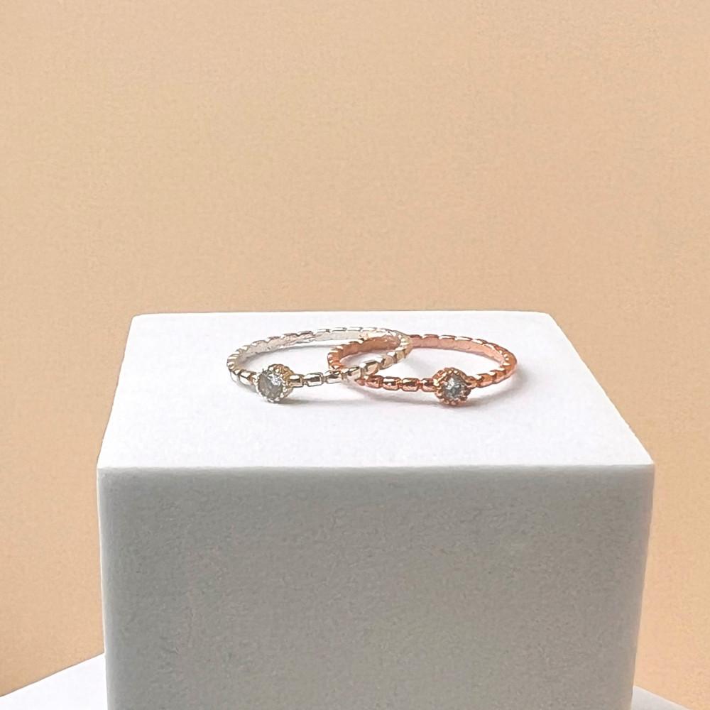 달빛큐빅링 실버925 사람이 소중한 가게 생리대지원 기부반지 후원반지 은반지