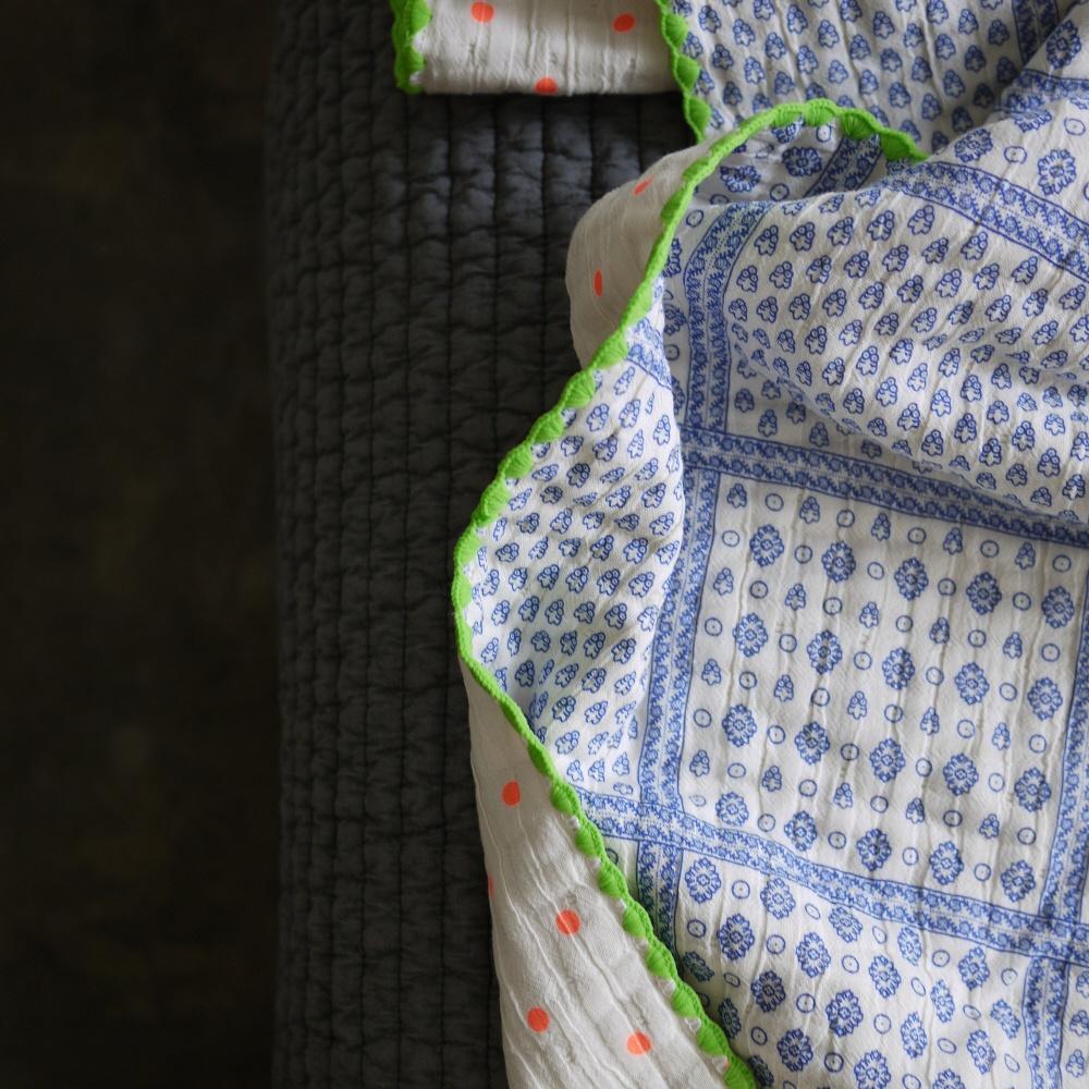 4layer gauze blanket (neon orange dot), 4중 거즈 블랭킷