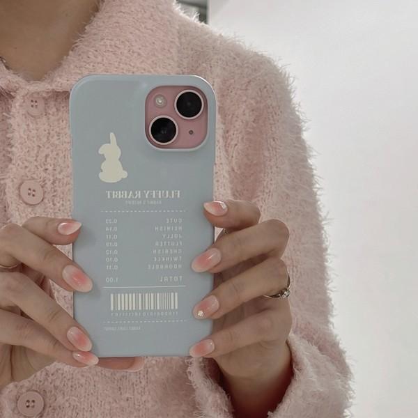 [폰케이스] Rabbit’s Receipt PHONE CASE (sky blue)