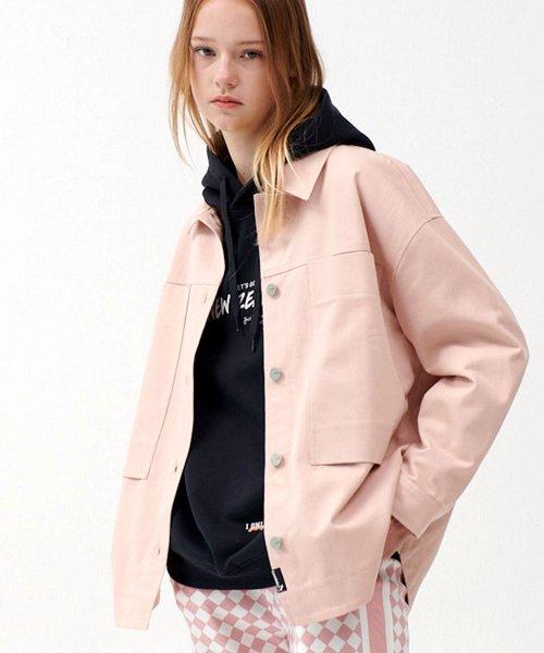 여성전용 아우터형 솔리드 셔켓_OUH751