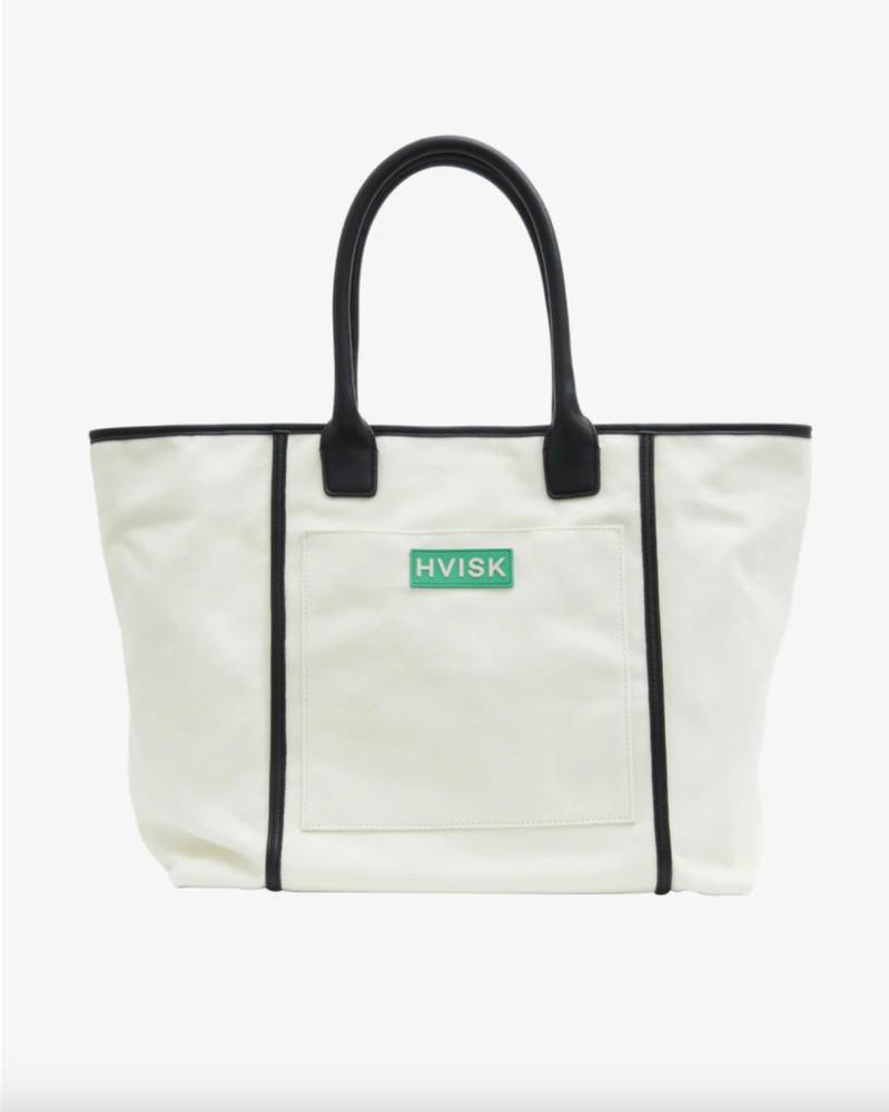 HVISK BOAT LARGE CANVAS STRUCTURE FINE BEIGE 비스크 보트 라지 캔버스 스트럭쳐 백 파인 베이지