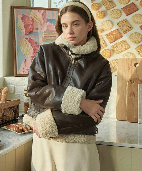 [44-120] 헤이미쉬 레더 무스탕