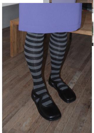 square toe chunky flat shoes (2colors)