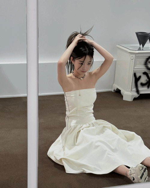 이베 투웨이 플레어 스커트 원피스 , 2col