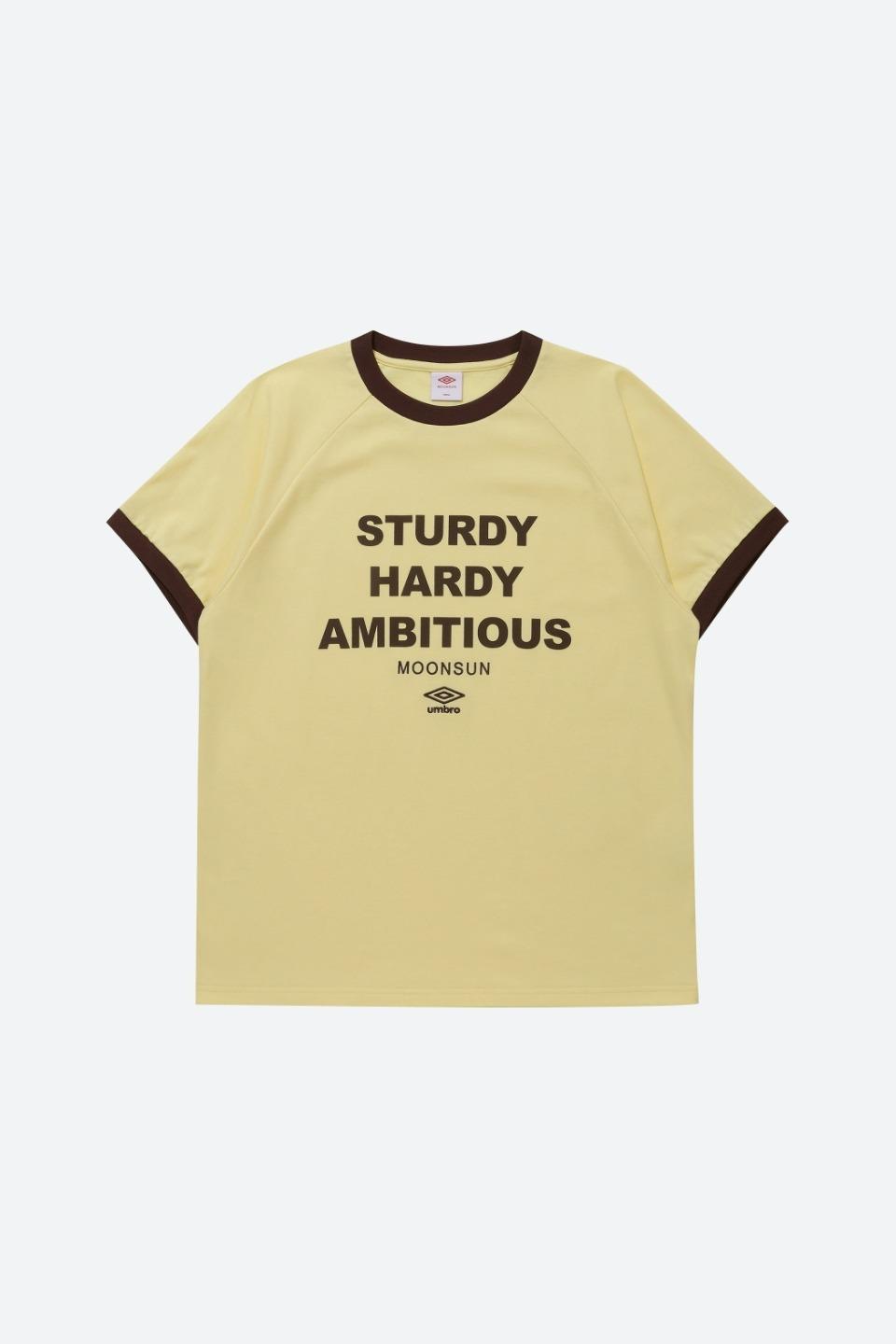 Umbro x MOONSUN Ringer Lettering T-Shirt / Yellow
