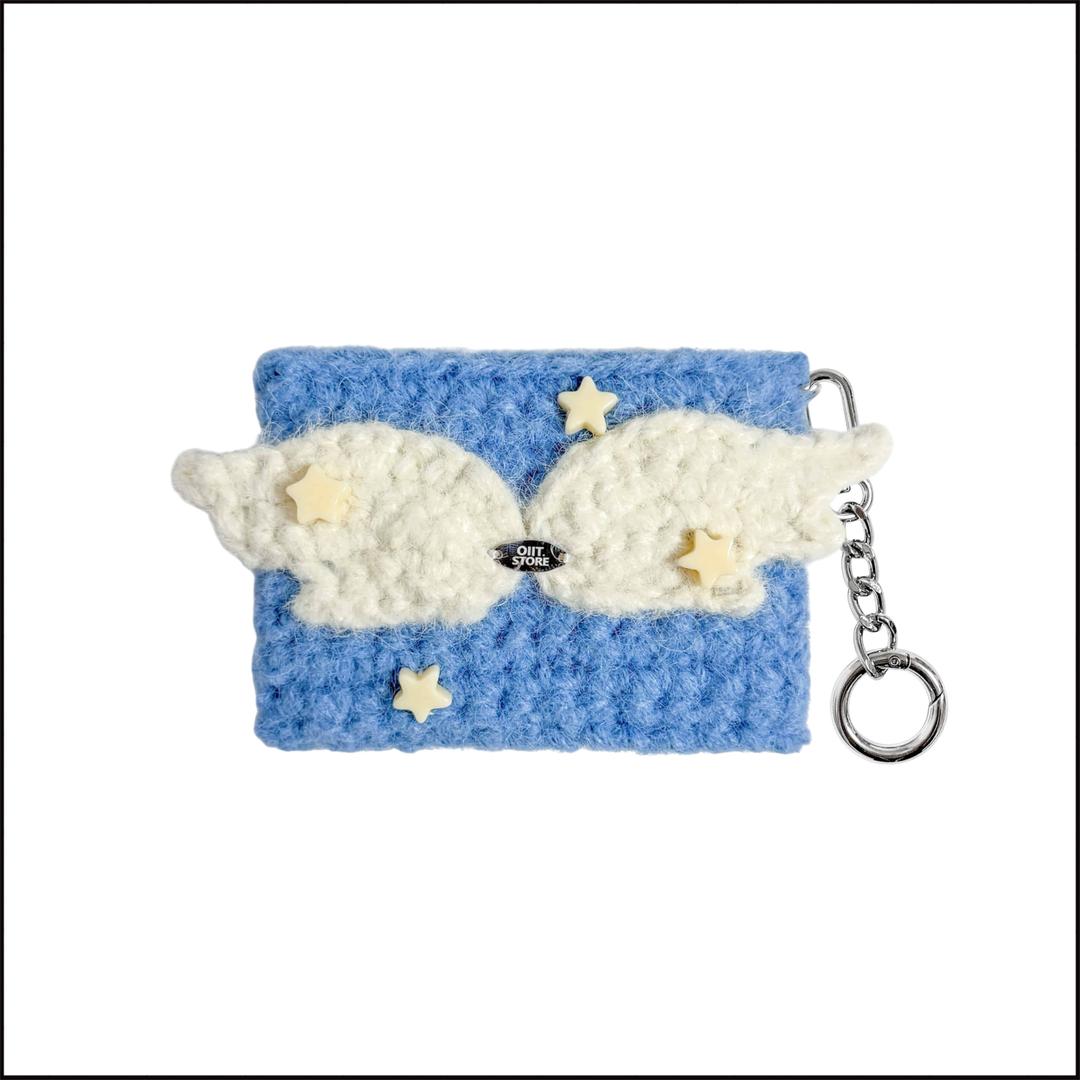 angel card wallet (blue)