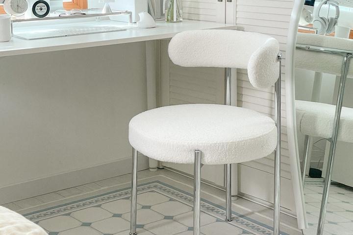 포니 패브릭 디자인 카페 식탁 의자 3colors