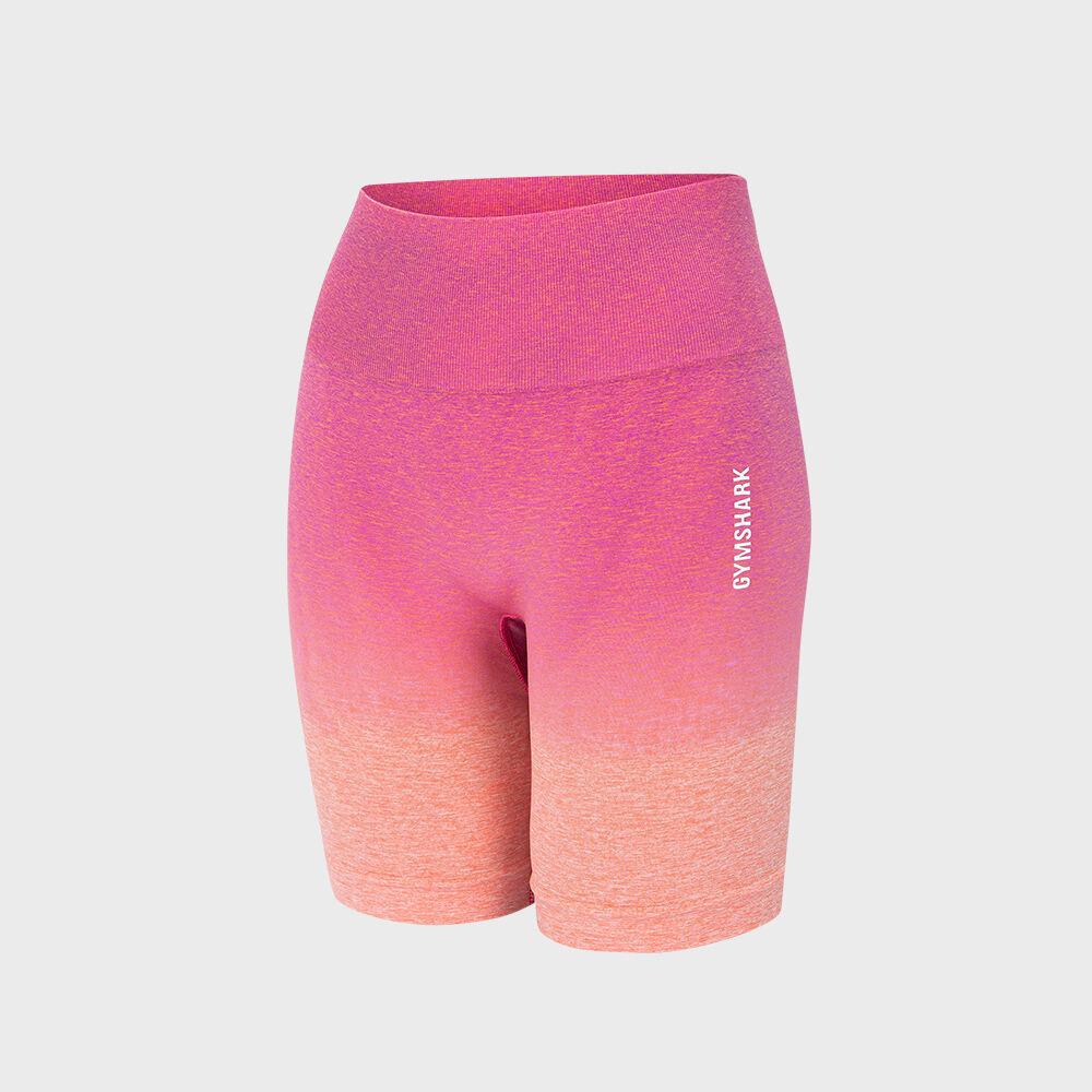 [GYMSHARK] 짐샤크 옴브레 심리스 바이커숏츠 - GLSH5545 (ORANGE)