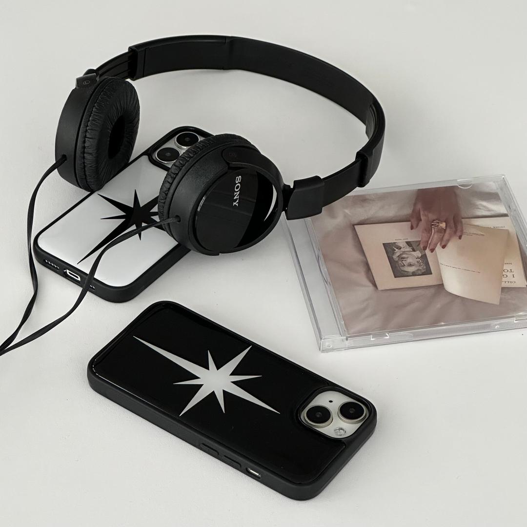 Black glitter shape (에폭시 범퍼)