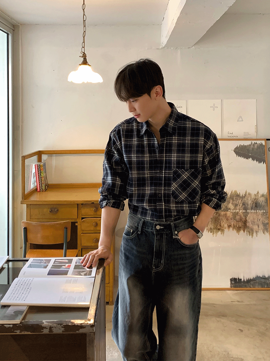 알렉 오브 체크 셔츠