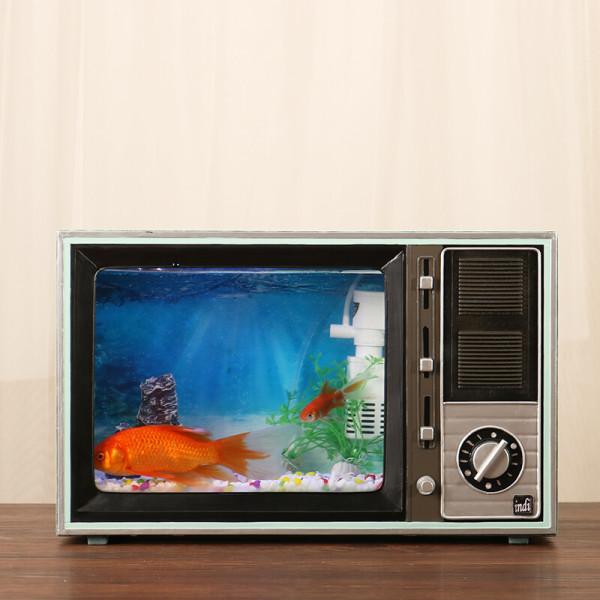 옛날 티비 어항 빈티지 촬영소품 장식 꾸미기 엔틱