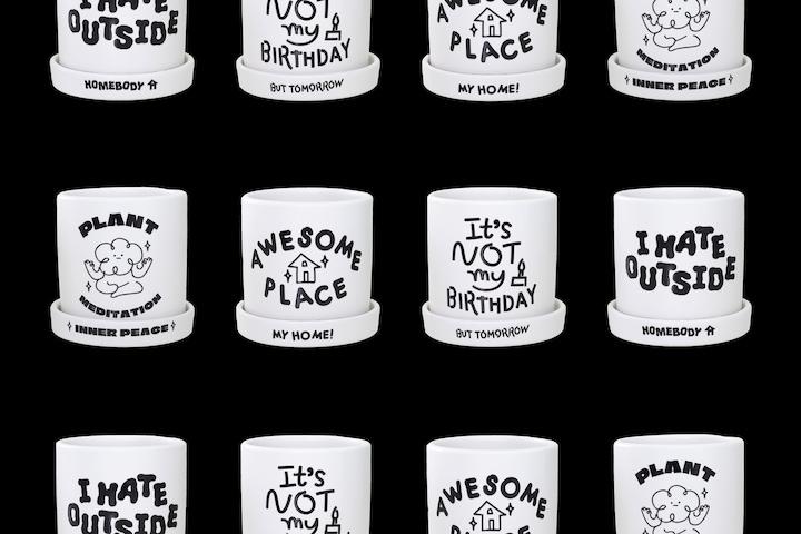 [10%쿠폰][단독] 레터링 화분 (Lettering pot 4ver.)