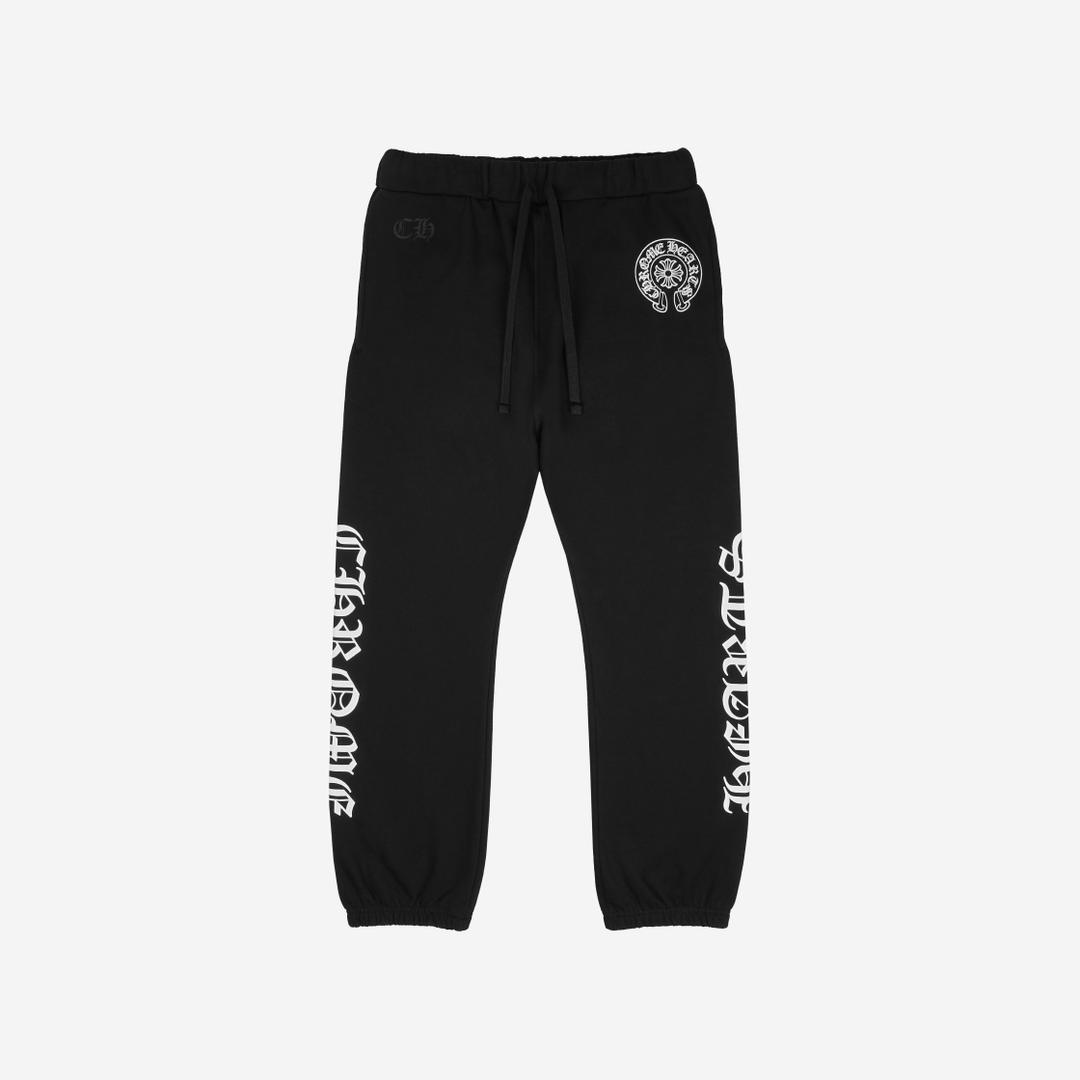 Chrome Hearts Horseshoe Logo Back Pocket Sweatpants Black