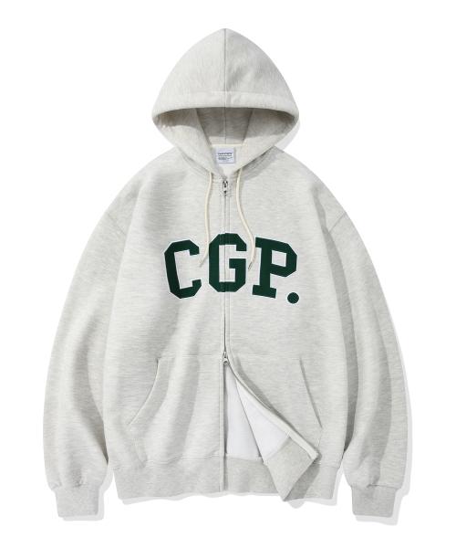 CGP 아치 로고 후드 집업_아이보리