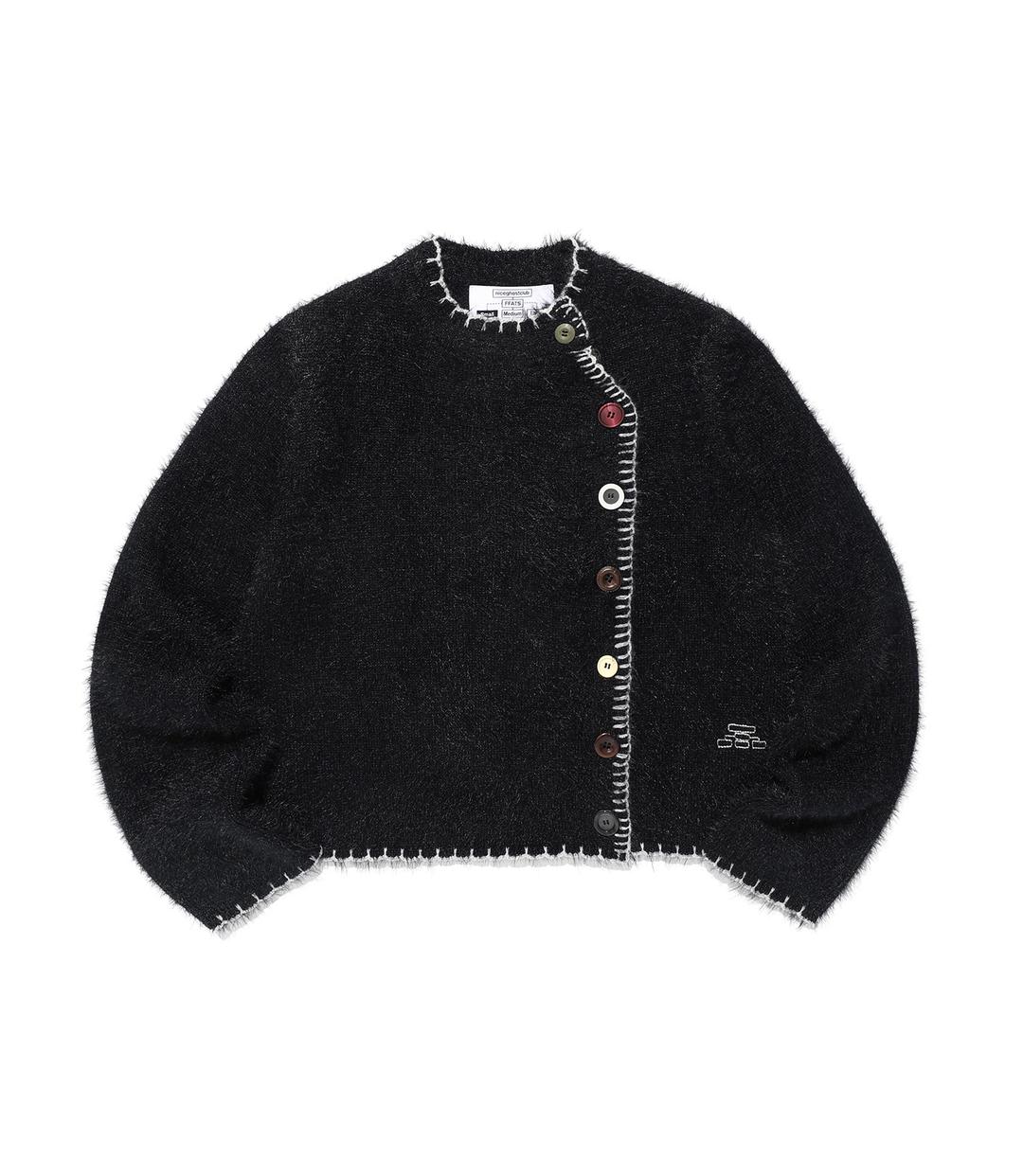 ffats button cardigan[black]