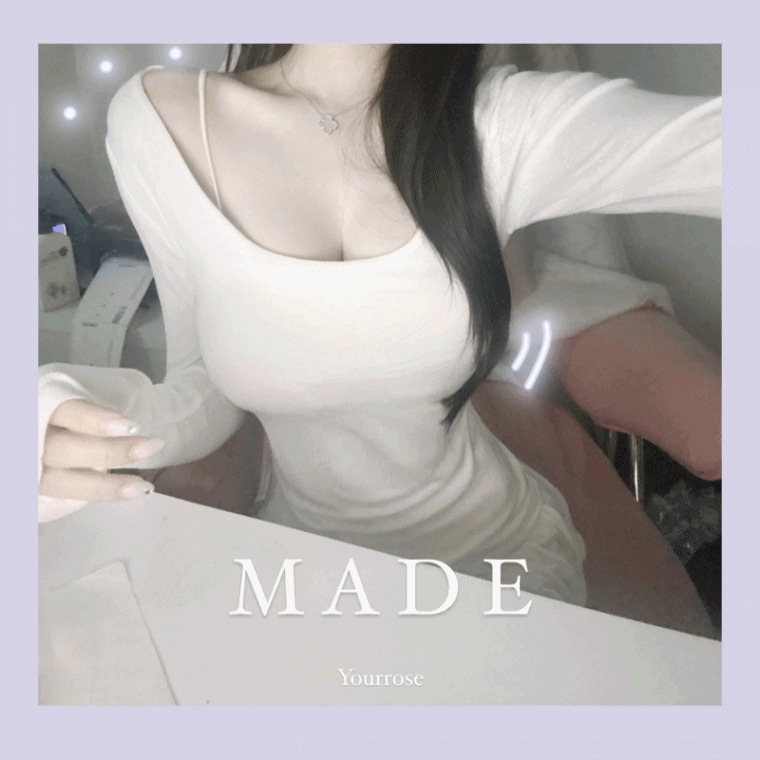 유어로즈 발레st🩰⭐이중겹ver.⭐[자체제작](긴팔VER.)첫사랑 글래머핏 NO비침 기본 긴팔티셔츠