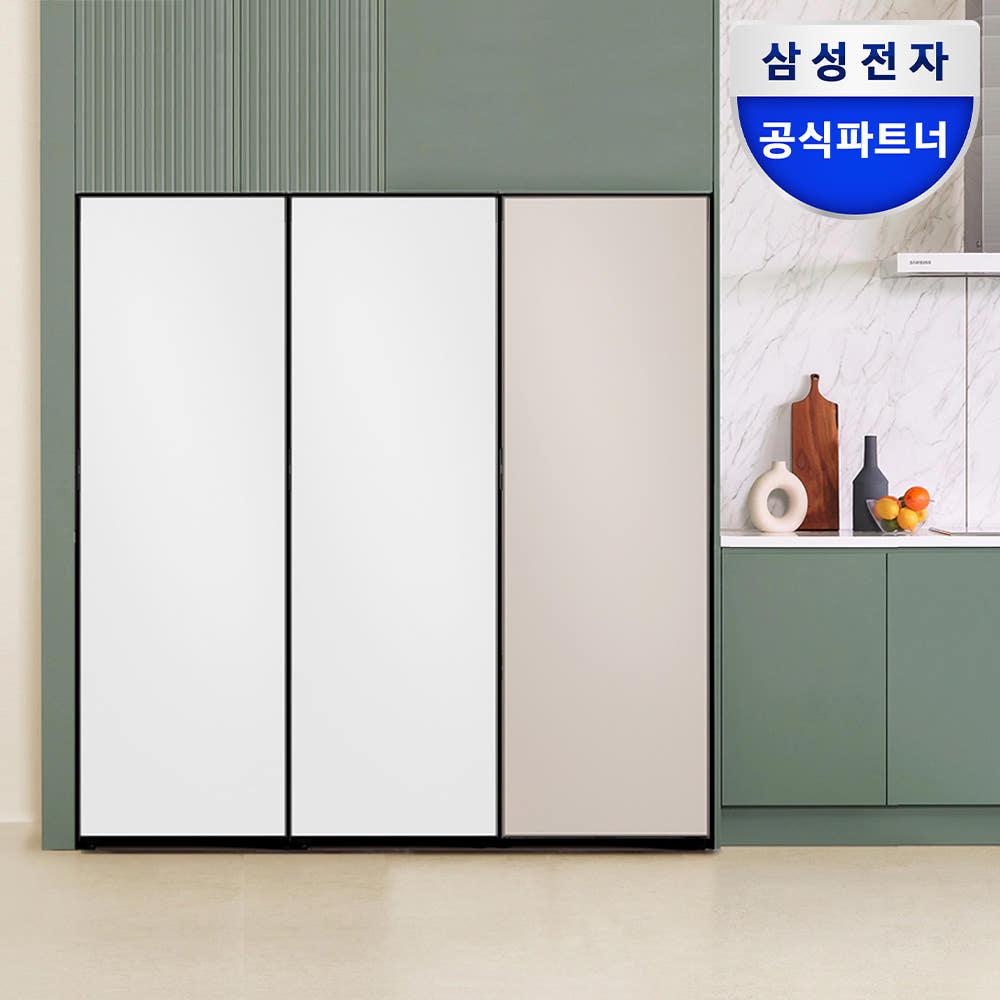[최대혜택가313만원대]삼성전자 비스포크 RR40C7905AP RZ34C7905AP RQ34C7915AP 냉장고 냉동고 김치냉장고 세트 1도어 키친핏 1104리터