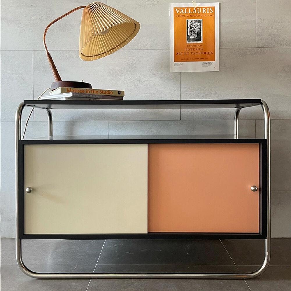 Color block cabinet / peach 컬러 캐비닛 거실 수납장