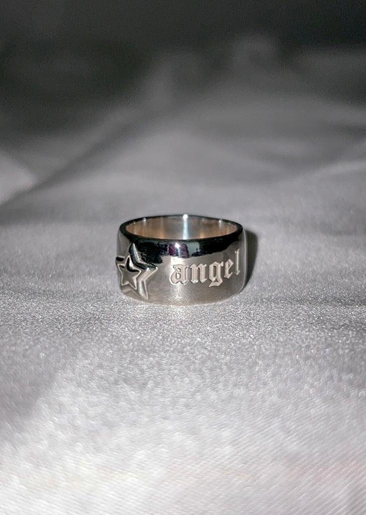twin star letter ring