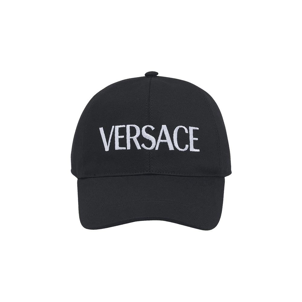 베르사체 로고 볼캡 블랙