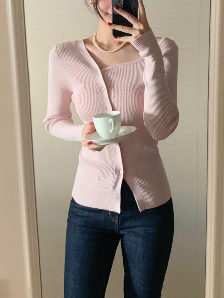 오프숄더니트 골지니트 (5color)