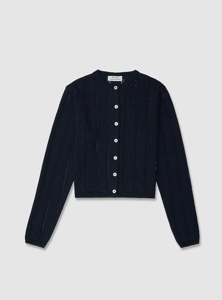 Skashi Punching Cardigan (Navy)