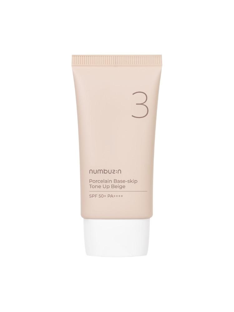 [무료배송] 넘버즈인 3번 도자기결 파데스킵 톤업베이지 SPF50+ PA++++, 50ml
