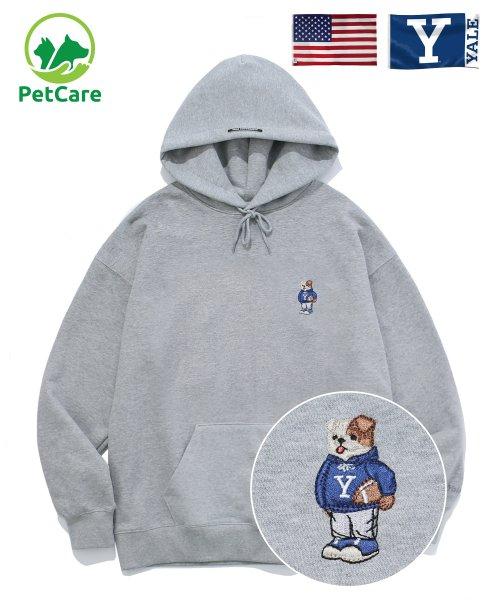 EMBROIDERY HANDSOME DAN HOODIE  GRAY