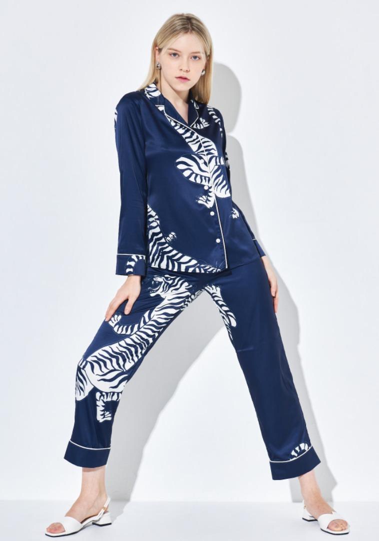 White Tiger Pajamas Set