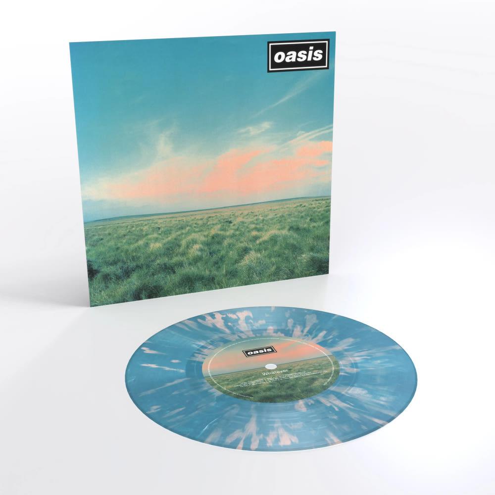 Oasis - Whatever (Pink & Blue Splatter Vinyl, 7inch, 30th Anniversary) 오아시스 LP