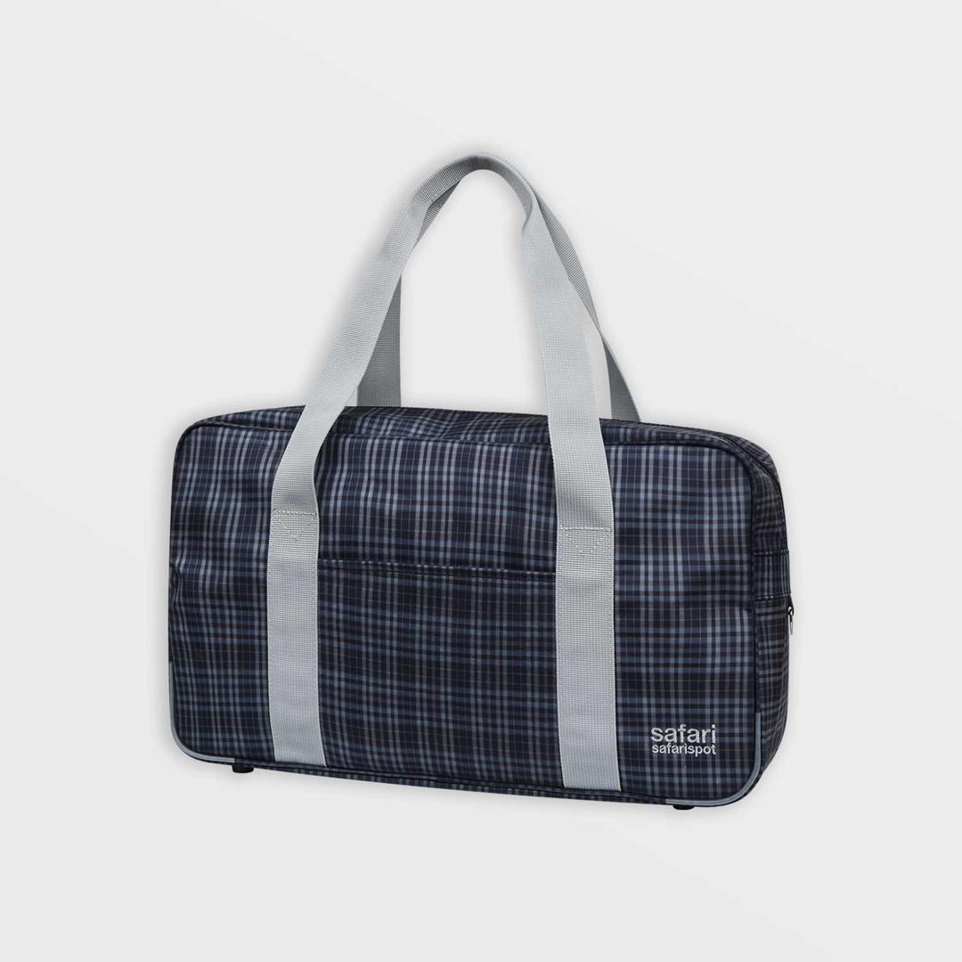Tartan Check School Bag (Navy)